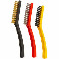 قیمت و خرید فرچه سیمی مسواکی بزرگ وایر براش بسته 3 عددی - جوزی کالا