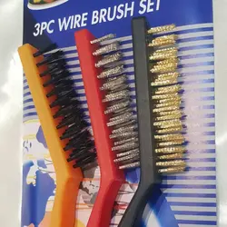 قیمت و خرید فرچه سیمی مسواکی بزرگ وایر براش بسته 3 عددی - جوزی کالا