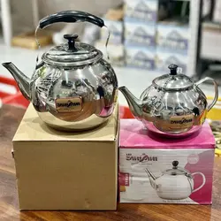 قیمت و خرید ست کتری قوری استیل لوکس زمزم مدل خمره ای - جوزی کالا
