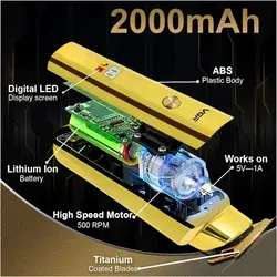 قیمت و خرید ماشین اصلاح خط زن وی جی ار مدل V-947 شارژی - جوزی کالا