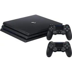 کنسول بازی سونی مدل Playstation 4 Pro Region 2 ظرفیت 1 ترابایت همراه با دو دسته اصلی - استوک - همراه با بازی