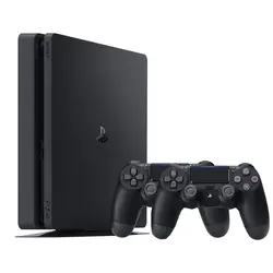 کنسول بازی سونی مدل Playstation 4 Slim ظرفیت 1 ترابایت همراه با دو دسته اصلی - استوک - همراه با بازی