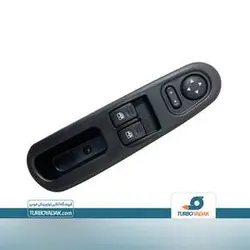 کلید شیشه بالابر و تنظیم آینه با قاب تیبا 2 شرکتی سایپا یدک