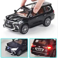 ماکت فلزی ماشین لکسوس Lx570 موزیکال و چراغدار