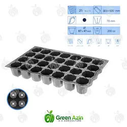 سینی نشا 28 حفره بدون لبه