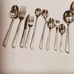 سرویس قاشق چنگال 24 نفره 144 پارچه مارک یونیک طرح ناخنی ( آهنربا نگیر)