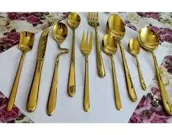 سرویس قاشق و چنگال 24 نفره 120 پارچه یونیک طرح دونا Unique Dona