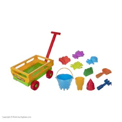 ست شن بازی زرین تویز طرح ارابه مدل E17