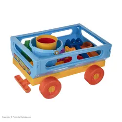 ست شن بازی زرین تویز طرح ارابه مدل E17