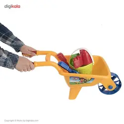 ست شن بازی زرین تویز مدل Bucket And Wheelbarrow Castle E7