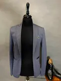 کت تک مردانه مدل آبی نفتی 1505