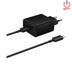 شارژر دیواری 45W سامسونگ مدل EP-TA845 به همراه کابل USB Type-C به USB Type-C