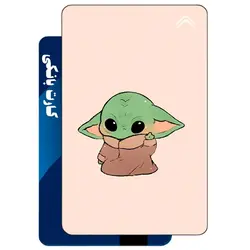 استیکر کارت بانکی طرح بیبی یودا (Baby Yoda) کد CAA838-K