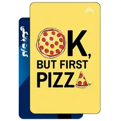 استیکر کارت بانکی طرح پیتزا (Pizza) کد CAA196-K