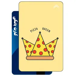 استیکر کارت بانکی طرح پیتزا (Pizza) کد CAA887-K