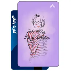 استیکر کارت بانکی طرح دخترانه مینیمال (Minimal girly) کد CAA652-K