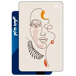 استیکر کارت بانکی طرح دخترانه مینیمال (Minimal girly) کد CAA798-K