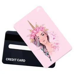 استیکر کارت بانکی طرح کارتون یونیکورن ، تک شاخ (Unicorn) کد CAA137-K