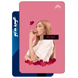 استیکر کارت بانکی طرح گروه موسیقی بلک پینک (Black Pink) کد CAA660-K