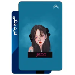 استیکر کارت بانکی طرح گروه موسیقی بلک پینک (Black Pink) کد CAA662-K