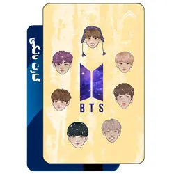 استیکر کارت بانکی طرح گروه موسیقی بی تی اس (BTS) کد CAA713-K