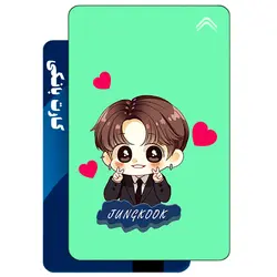 استیکر کارت بانکی طرح گروه موسیقی بی تی اس (BTS) کد CAA717-K