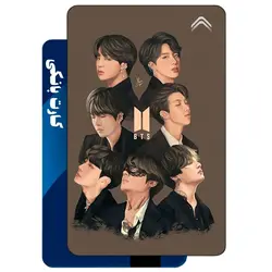 استیکر کارت بانکی طرح گروه موسیقی بی تی اس (BTS) کد CAA850-K