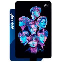 استیکر کارت بانکی طرح گروه موسیقی بی تی اس (BTS) کد CAA923-K