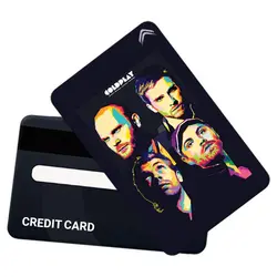 استیکر کارت بانکی طرح گروه موسیقی کلدپلی (Coldplay) کد CAA322-K
