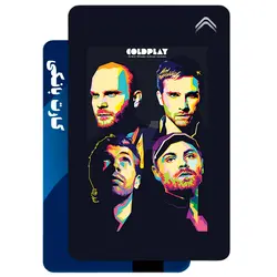 استیکر کارت بانکی طرح گروه موسیقی کلدپلی (Coldplay) کد CAA322-K