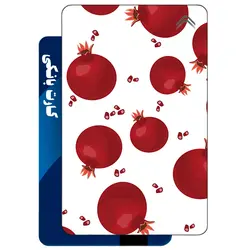 استیکر کارت بانکی طرح میوه انار (Pomegranate) کد CAA610-K