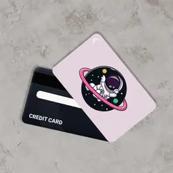 استیکر کارت بانکی مدل ناسا و فضانورد کد CAB292-K