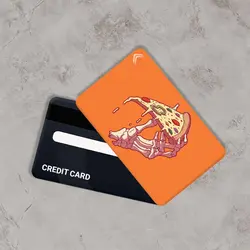 استیکر کارت بانکی مدل فانتزی پیتزا کد CAB310-K