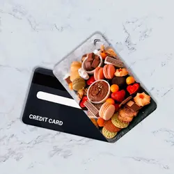 استیکر کارت بانکی مدل خوراکی کد CAC48-K