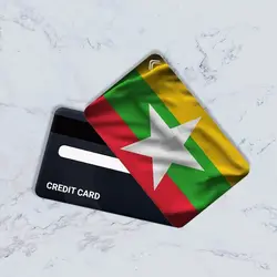 استیکر کارت بانکی مدل پرچم میانمار کد CAD761-K