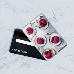 استیکر کارت بانکی مدل خوراکی کد CAB998-K