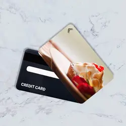 استیکر کارت بانکی مدل خوراکی کد CAC98-K