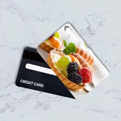 استیکر کارت بانکی مدل خوراکی کد CAC99-K