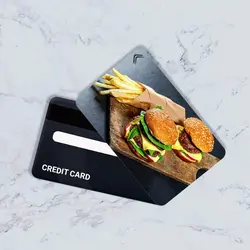 استیکر کارت بانکی مدل خوراکی کد CAC127-K