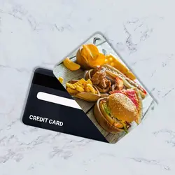 استیکر کارت بانکی مدل خوراکی کد CAC136-K