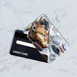 استیکر کارت بانکی مدل خوراکی کد CAC115-K