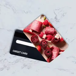 استیکر کارت بانکی مدل خوراکی کد CAC776-K