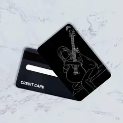 استیکر کارت بانکی مدل گیتار کد CAD307-K