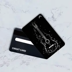استیکر کارت بانکی مدل گیتار کد CAD329-K