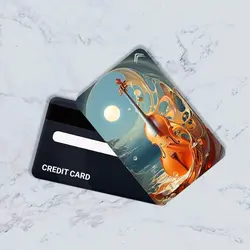 استیکر کارت بانکی مدل گیتار کد CAD319-K