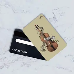 استیکر کارت بانکی مدل گیتار کد CAD345-K