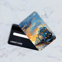 استیکر کارت بانکی مدل قطار کد CAF208-K