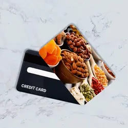 استیکر کارت بانکی مدل خوراکی کد CAC23-K