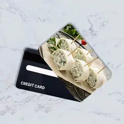 استیکر کارت بانکی مدل خوراکی کد CAC28-K