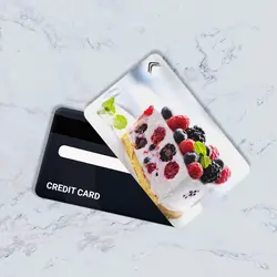 استیکر کارت بانکی مدل خوراکی کد CAC33-K